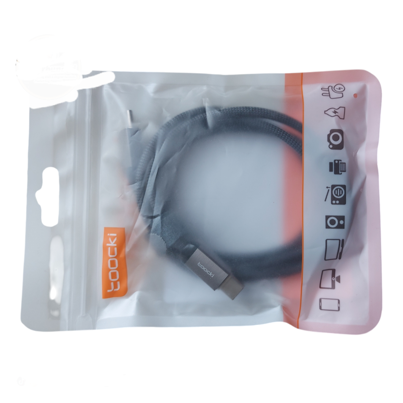 1pc Toocki USB-C to USB-C Cable - 60W PD Fast Charging Cable - Image 3